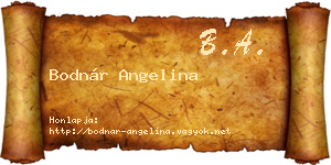 Bodnár Angelina névjegykártya